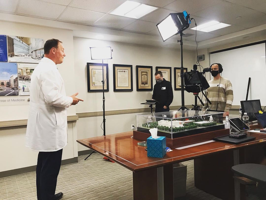 PLUSH Marketing Video Production Shoot at Suburban Hospital in Bethesda Maryland - Nick and Jon Videography Services