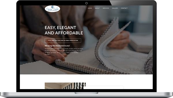 Window Treatment Website Portfolio Example