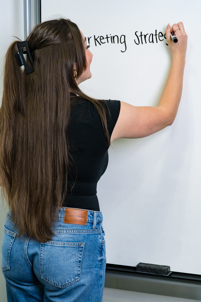 Marketing Strategy On The Whiteboard